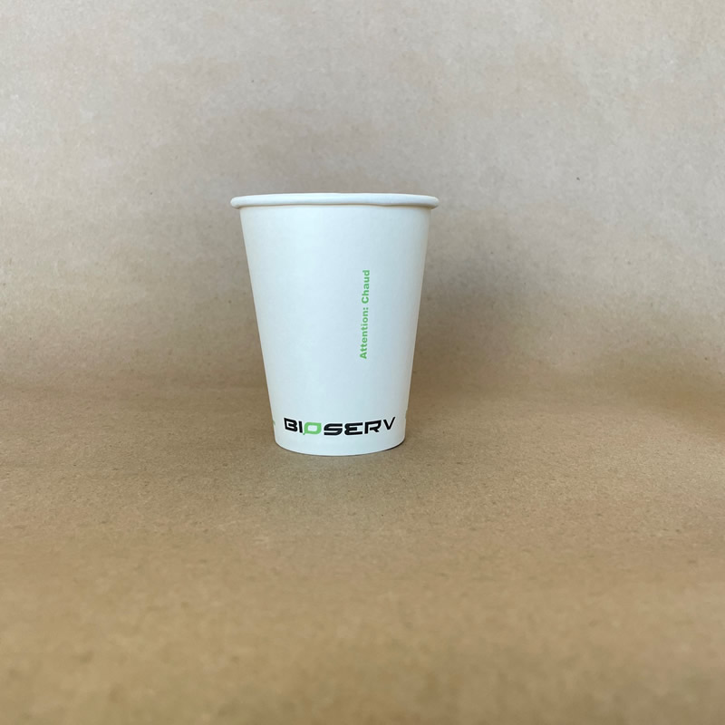 8oz. Bioserv Single Wall Hot Cup BPI